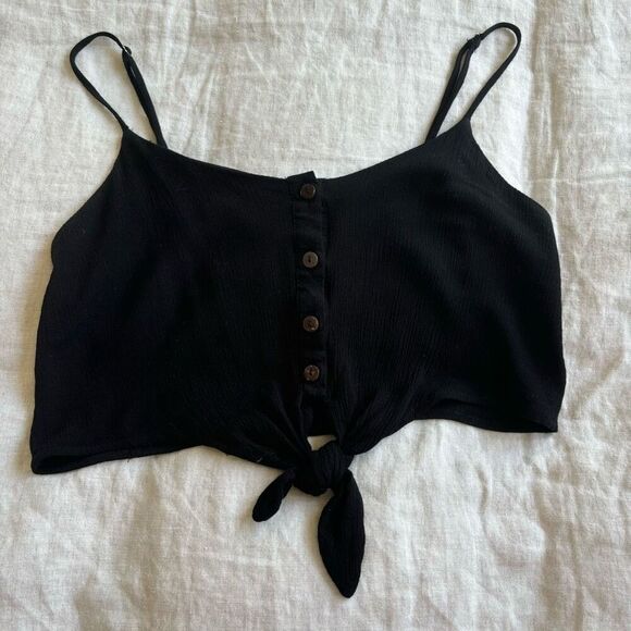 Good Luck Gem tie front crop tank size S - Picture 6 of 8